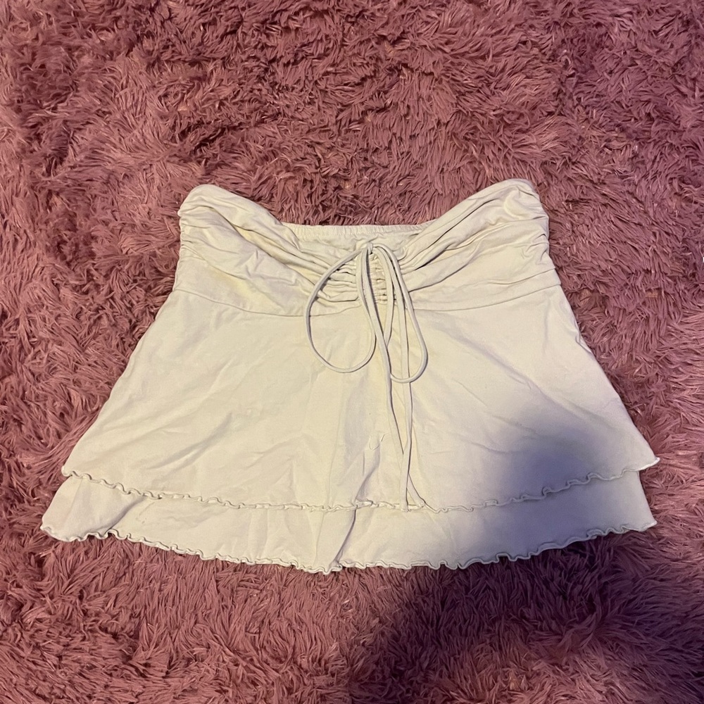 Tan Mini Skirt